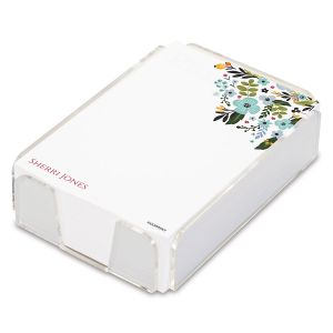 Aubrey Floral Personalized Notes in a Tray