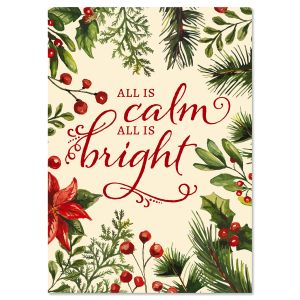 All Is Calm Religious Christmas Cards