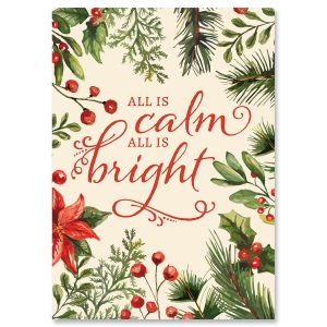 All Is Calm Religious Christmas Cards