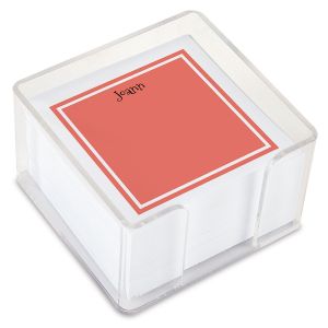 Color Trend Personalized Note Sheets in a Cube (4 rotating colors)