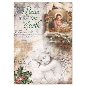 Peace on Earth Religious Christmas Cards
