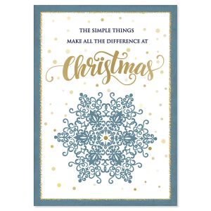 Snowflake Religious Christmas Cards
