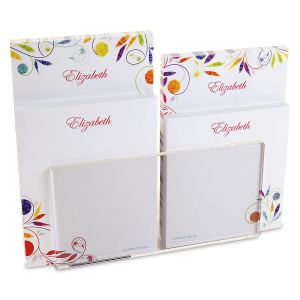 Color Swirl Personalized Notepad Set