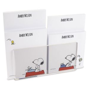 Snoopy's Typewriter Personalized Notepad Set