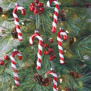 Glass Candy Cane Ornaments