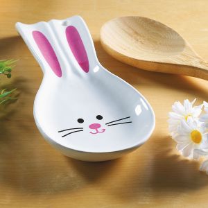 Ceramic Bunny Spoon Rest
