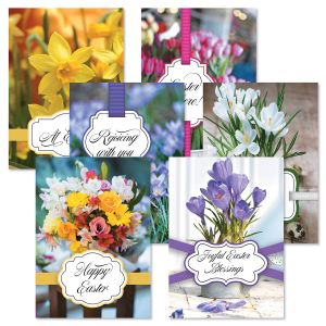 Deluxe Floral Faith Easter Cards Value Pack