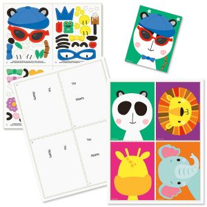 Zoo Animals Make-a-Face Activity Cards