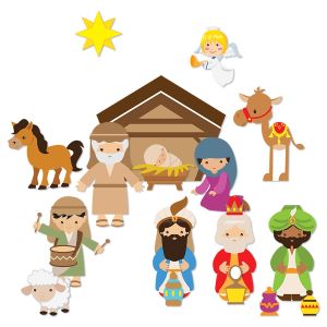 Flat Nativity Magnets - BOGO