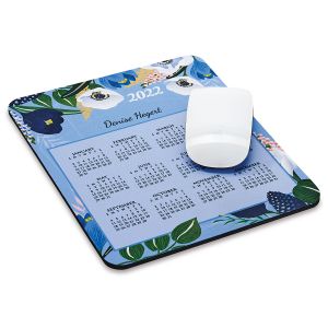 Floral Personalized 2022 Calendar Mousepad