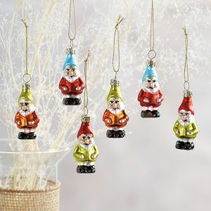 Glass Gnomes Ornaments