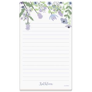 Lavender Floral Personalized Memo Pad