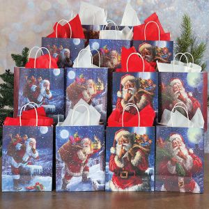 Santa Holiday Gift Bags