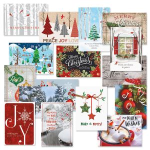 Classic Christmas Cards with Seals Value Pack