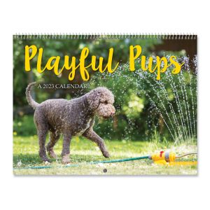 2023 Playful Pups Wall Calendar