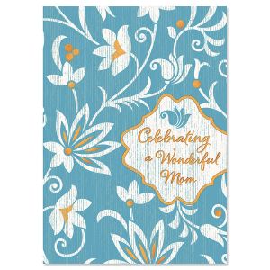 To Mom Damask Mother's Day Card