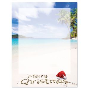 Tropical Christmas Letter Papers
