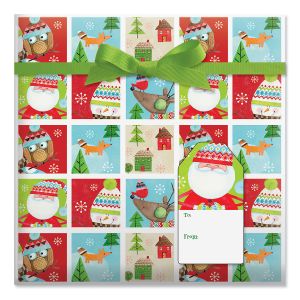 Sweaters Jumbo Rolled Gift Wrap and Labels