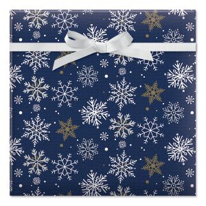 Great Northwest Silver Jumbo Rolled Gift Wrap and Labels