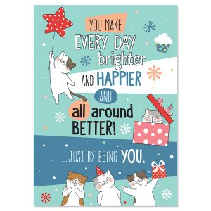 Cat Voice Recordable Message Birthday Card