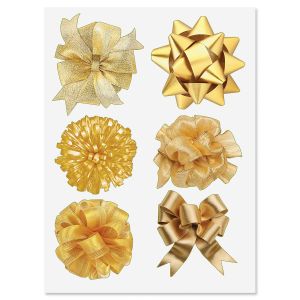 Gold Bow Stickers - BOGO