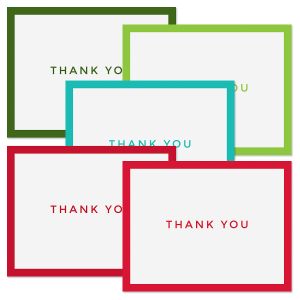 Holiday Brights Thank You Note Cards