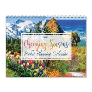 2023 Changing Seasons Big Grid Planning Calendar with Pockets