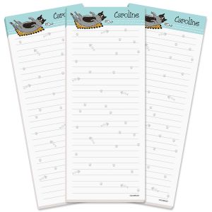 Cat Sketches Personalized Shopping List Pads