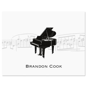 Piano Personalized Note Cards