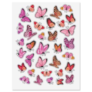 Butterfly Pinks Stickers