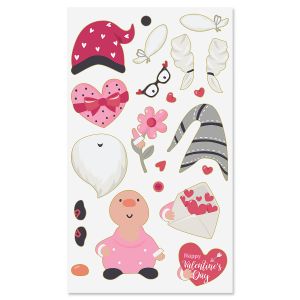 Build-a-Gnome Valentine Stickers