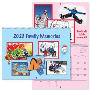 2023 Colored Pages Blank Scrapbooking Calendar