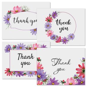 Cosmos Thank You Note Cards