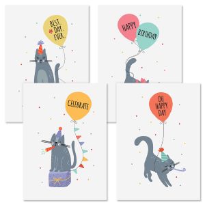 Cat Birthday Cards and Seals