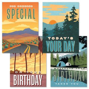 Adventure Birthday Cards and Seals