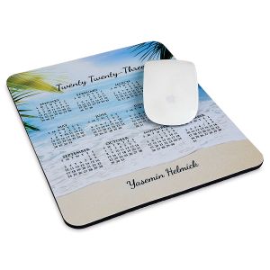 2023 Paradise Personalized Calendar Mousepad