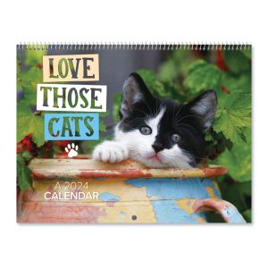 2024 Love Those Cats Wall Calendar