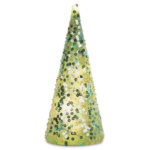 10" LED Glass Sequin Tree