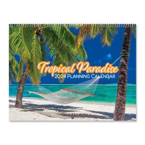 2024 Tropical Paradise Big Grid Planning Calendar