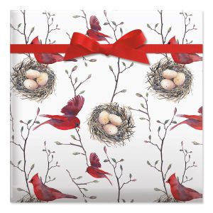 Winter Greeting Classic Rolled Gift Wrap