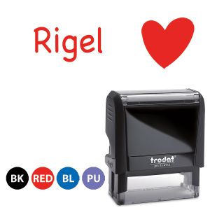 Heart Self-Inking Stamp - 4 Colors