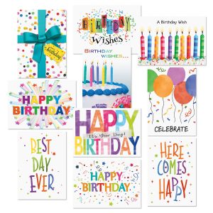 Confetti Fun Birthday Cards Value Pack