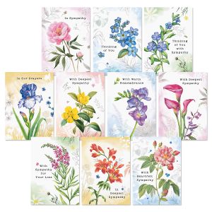 Floral Expressions Sympathy Cards Value Pack