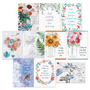 Caring Get Well Wishes Cards Value Pack