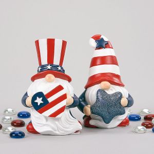 Patriotic Gnome Figurines