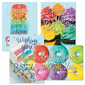 Rainbow Birthday Cards and Seals