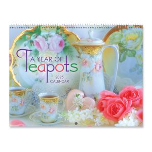 2025 A Year of Teapots Wall Calendar