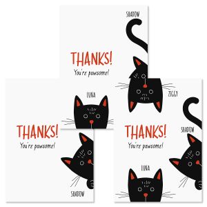 You're Pawsome! Personalized Thank You Note Cards