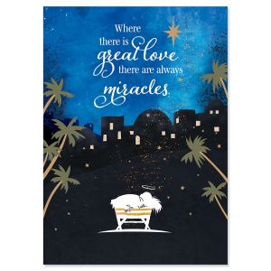 Oh Little Town Religious Christmas Cards