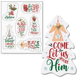 Diecut Christmas Faith Magnets